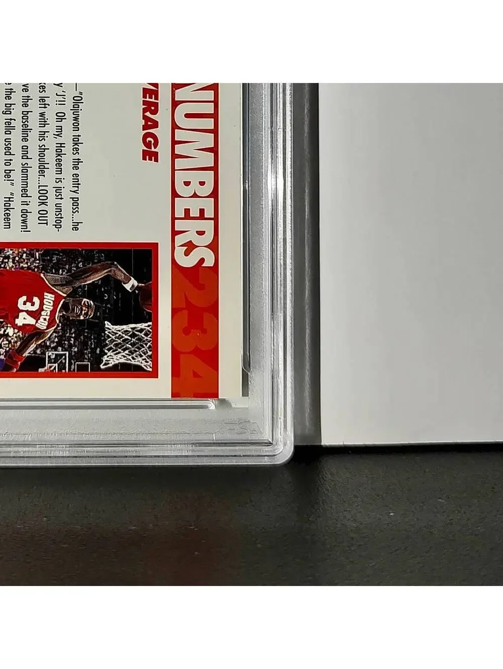 Hakeem Olajuwon 1994 NBA Hoops Big Numbers #BN3 Rainbow PSA 7 NM